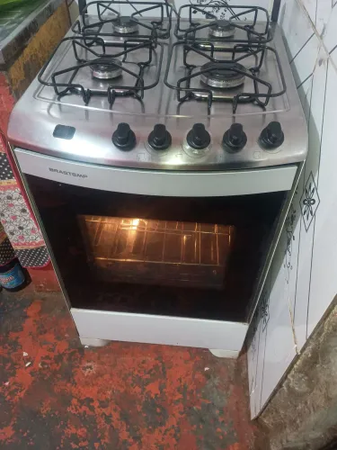 Fogão elétrico 4 bocas Brastemp