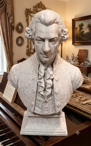 Busto 3D - Mozart
