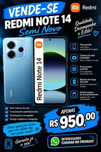 Celular xaiome redmi note 14