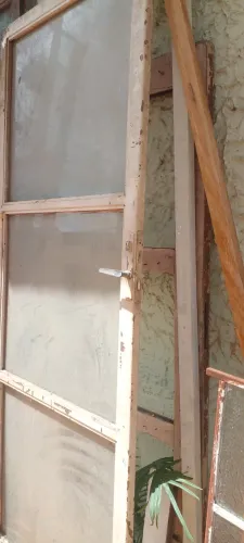 Porta de ferro e vidro 80x210