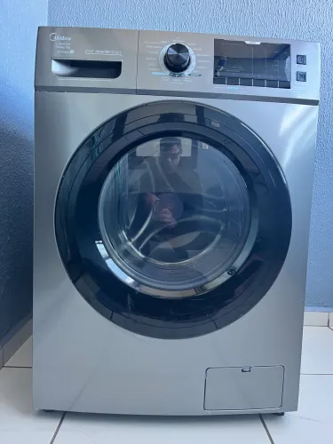 Lava e Seca Midea 10,2kg Inverter Smart (Grafite) - Perfeito Estado