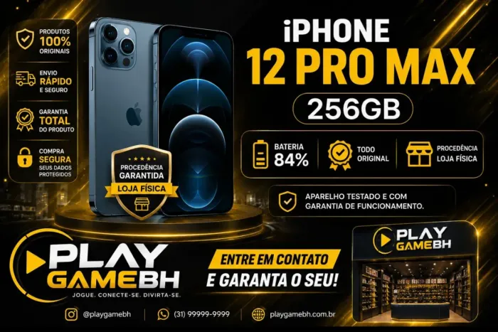 IPHONE 12 PRO MAX 256GB 84% BATERIA ACEITA IPHONE 11