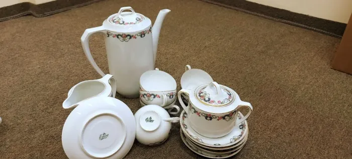 Jogo de café/chá porcelana alemã com 15 peças