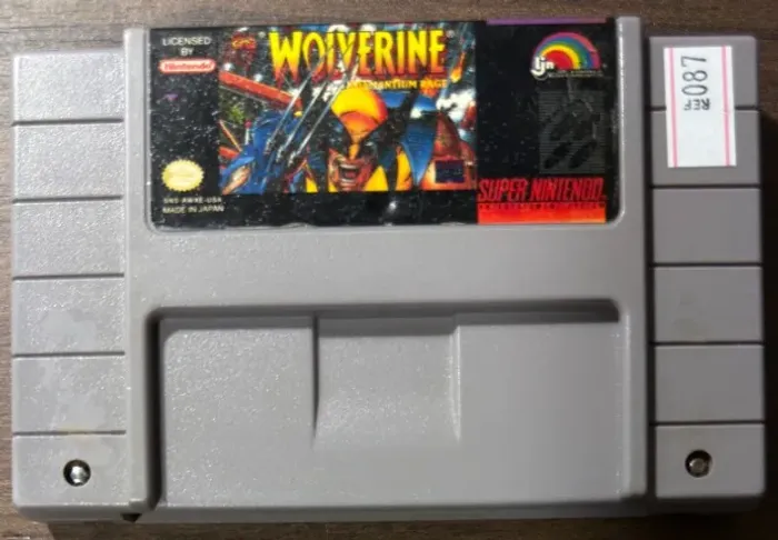 Wolverine Adamantium Rage Original SNES Super Nintendo 087