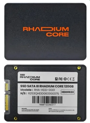 SSD Interno Rhadium Core 2.5" Sata III 120GB 450MBPS