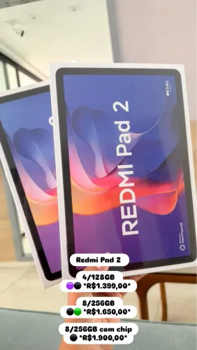 Redmi Pad 2 256GB Lacrado | Novo | Garantia 