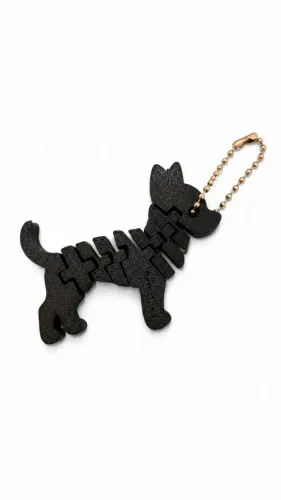 Lembrancinhas - Chaveiro Pinscher Articulado 3D H3D Preto
