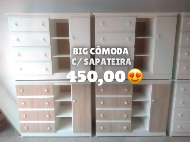 Big cômoda c/Sapateira (Entrega Grátis)