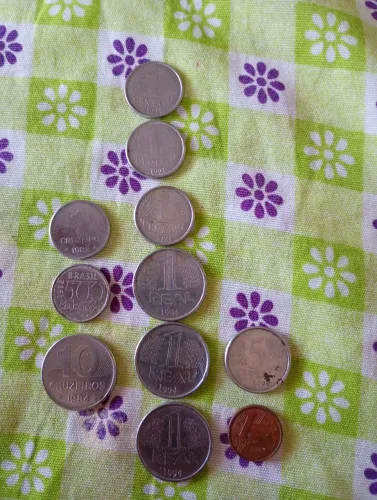 Moedas antigas 1994 1984 1992 1982 2002