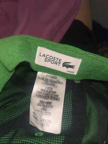 Boné Lacoste Sport RK2662 Verde Original - Novo