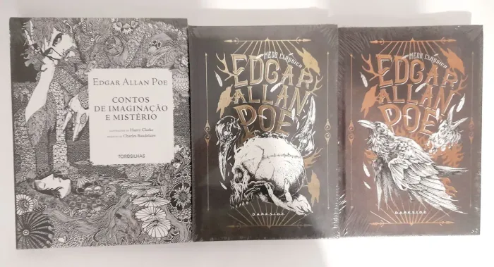 Edgar Allan Poe combo com 3 livros lacrados.