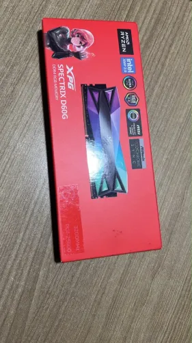 Memória RAM XPG Spectrix D60G, RGB, 8GB, 3200MHz, DDR4, CL16, Cinza - AX4U320038G16A-ST60