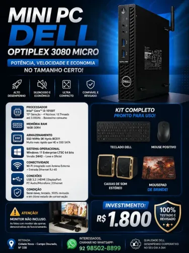 Mini PC Dell OptiPlex 3080