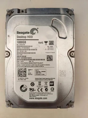 HD Seagate 1000gb 7200 rpm