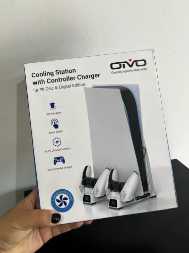 Base de carregando com cooler para PS 5