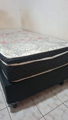 Cama box + colchão solteiro