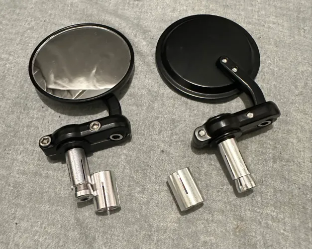 Par de Retrovisores Ponta de Guidão Café Racer / Custom (Novos)