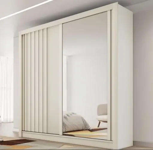 Guarda-Roupa Compacto Milano 2P com EspelhoO