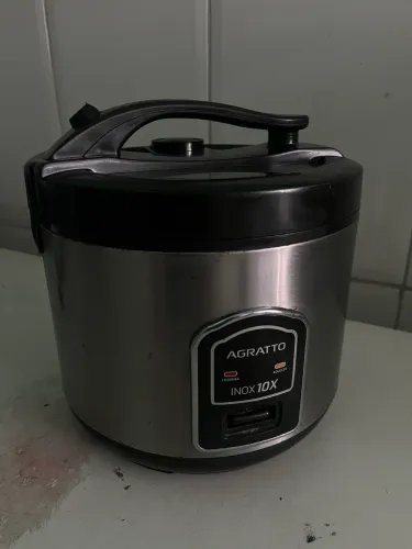 Panela de Arroz Elétrica Agratto Inox 10X Grande - Muito Nova / Faço Entrega