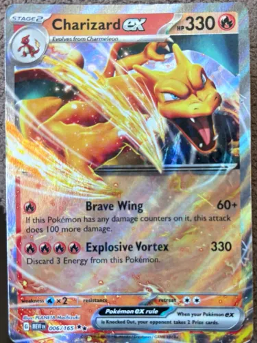 Carta Charizard ex da coleção Pokémon TCG: Scarlet & Violet