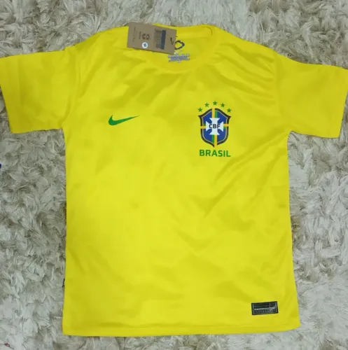 Camisa Brasil Amarela Dry-Fit - Nacional Pronta entrega