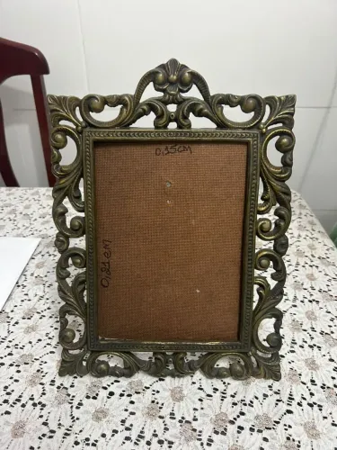 Porta retrato vintage ( em bronze da incolustre).