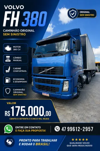 Vende-se caminhão volvo fh380 6x2