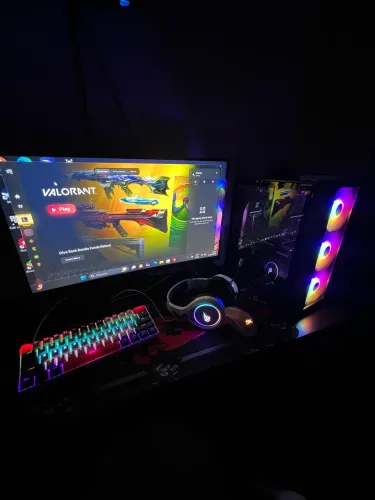 PC GAMER COMPLETO! RX 7600 i5 12400F MONITOR TELA CURVA