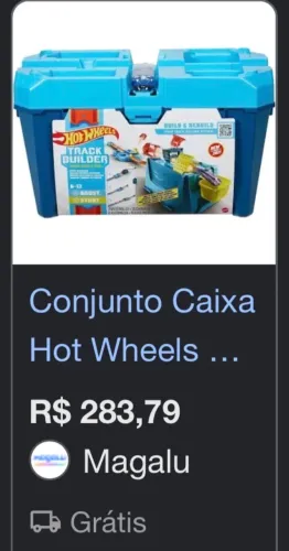 Conjunto Caixa Hot Wheels de Choques Extremos Track Builde