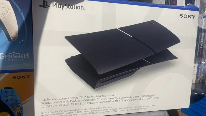 Capa preta ps5 slim completa