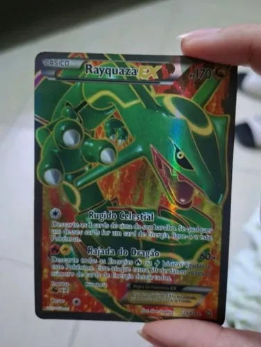 Carta Pokemon TCG Rayquaza-ex 123/124 usada