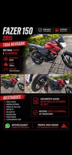 Fazer EsD 150 zerada ....leia o anúncio 