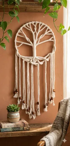 Arvore da Vida em Macrame