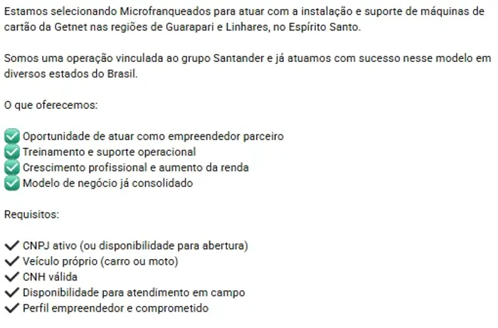 Oportunidade negocio próprio 