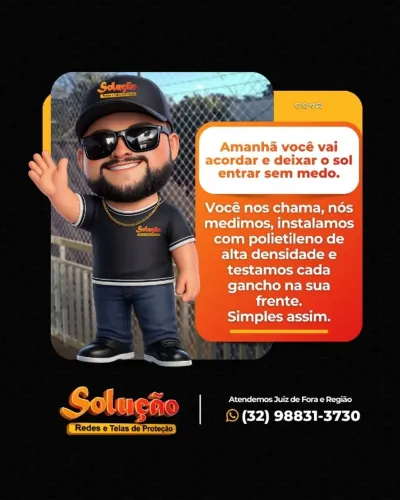 Sua segurança começa com uma boa instalação - Solução Redes de Proteção - JF MG