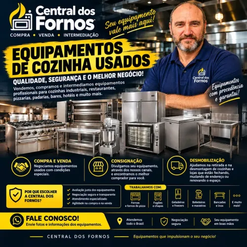 EQUIPAMENTOS DE COZINHA INDUSTRIAL USADOS | FORNOS, FOGÕES, GELADEIRAS E MAIS