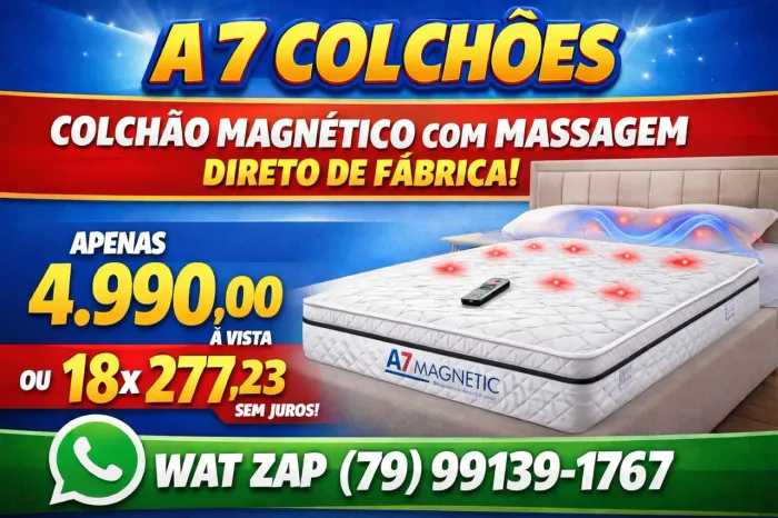 COLCHÃO MAGNÉTICO MASSAGEADOR 4.990.00