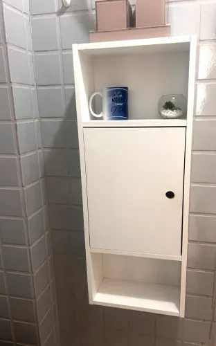 Armário Suspenso Multiuso 1 Porta - Branco