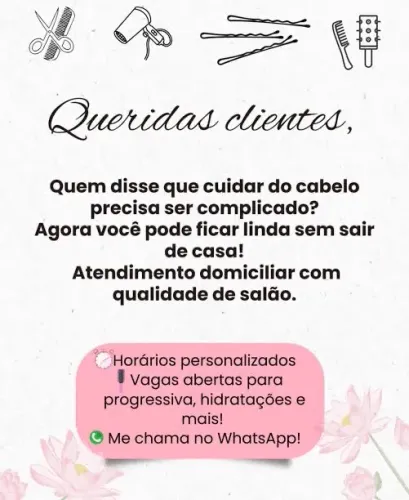 Cabeleireira a domicílio 