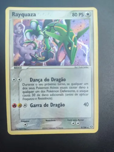 Carta Pokémon TCG Rayquaza 9/106 - EX Emerald (Português Original)