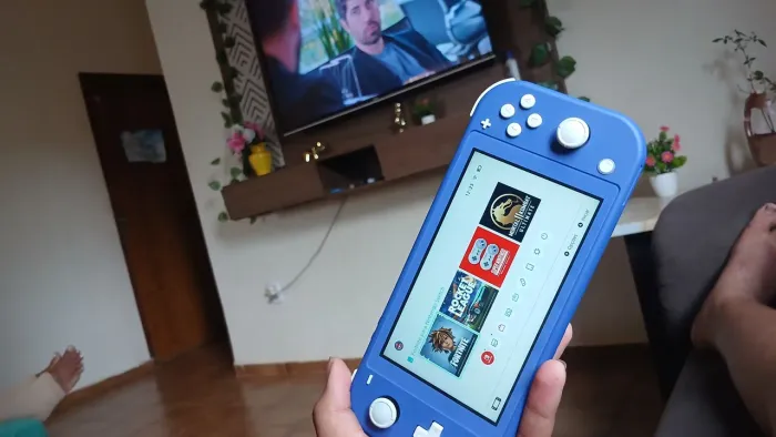 Nintendo switch lite azul