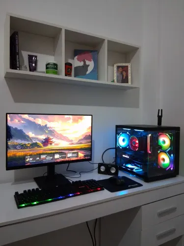 PC Gamer Ryzen 7 + Monitor Samsung + Teclado + Mouse + Som