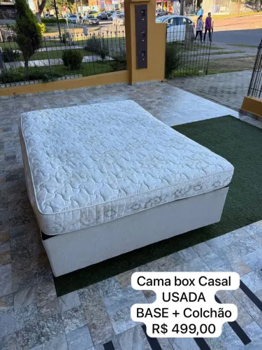 Colchão box Casal USADO - ENTREGAMOS
