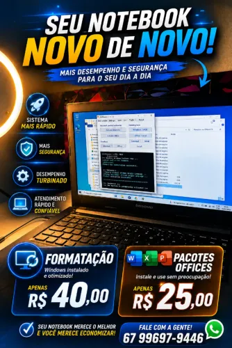 Formatação de Notebook