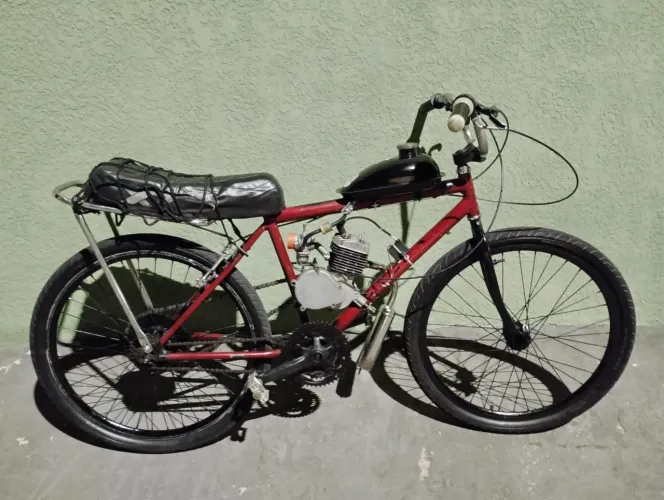 Bicicleta motorizada 80cc bike motor mobilete mobylette Caloi Monark 