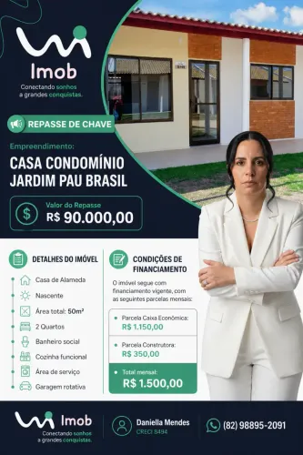 Casa à venda no GRAND JARDIM PAU BRASIL, CIDADE UNIVERSITÁRIA, Maceió, AL