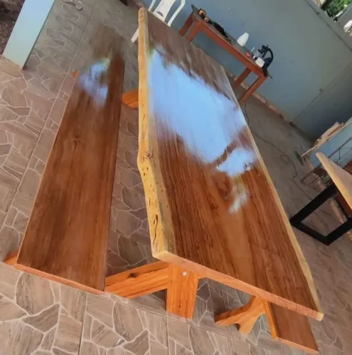 Mesa de madeira 4m