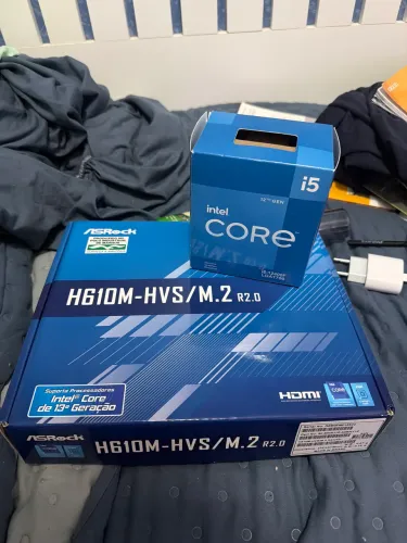 I5 12400F+PLACA MÃE H610 ASROCK, NÃO ACOMPANHA MEMORIA RAM 