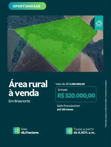 Área rural a venda - em Brasnorte