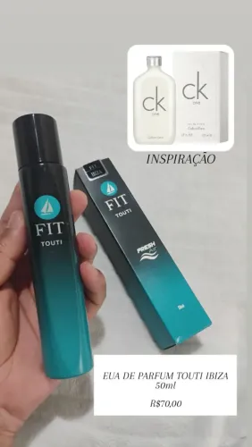 Perfume Masculino Fit Touti 50 ml